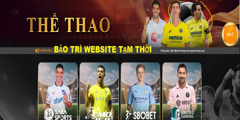 Thời gian website bảo trì dừng hoạt động